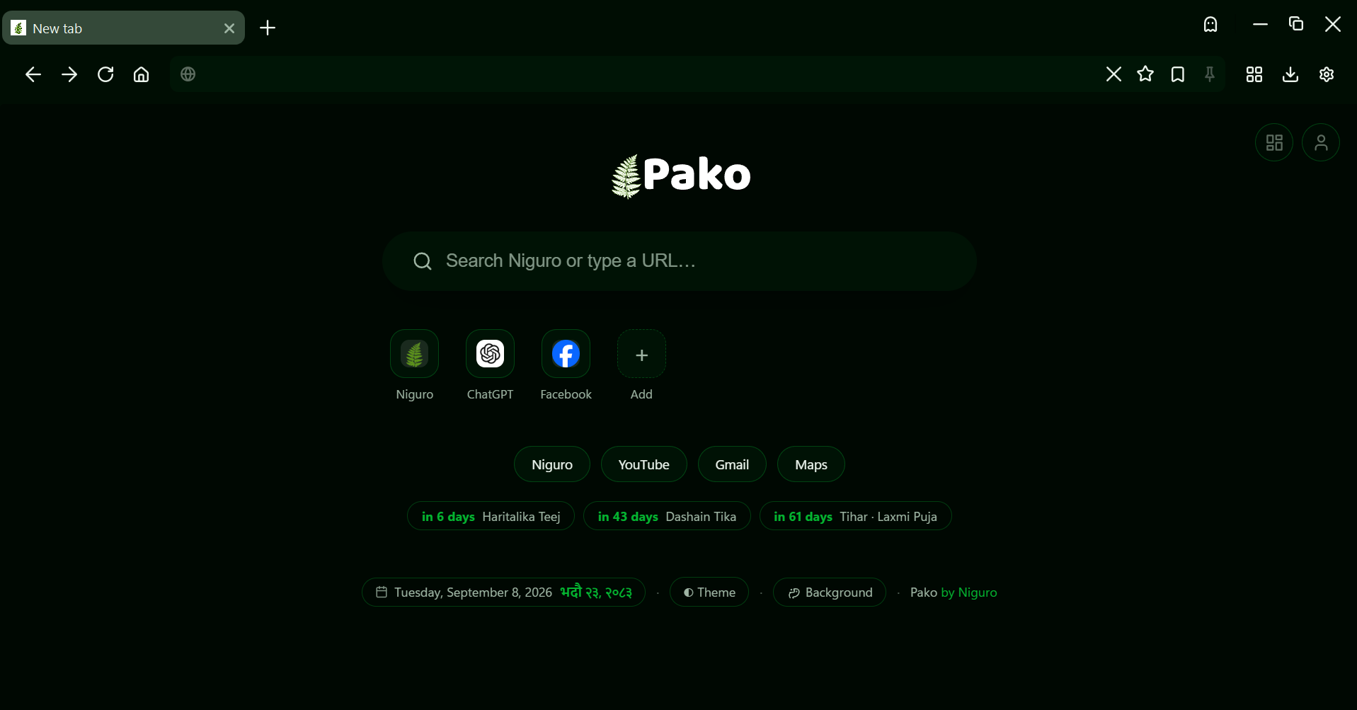 Pako dark mode